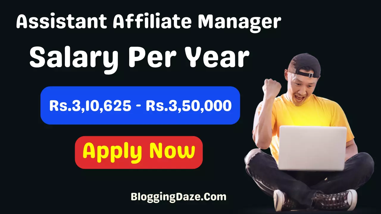 Assistant Affiliate Manager Copy Past Work Available Salary Rs.3,10,625 - Rs.3,50,000 Per Year - Bloggingdaze